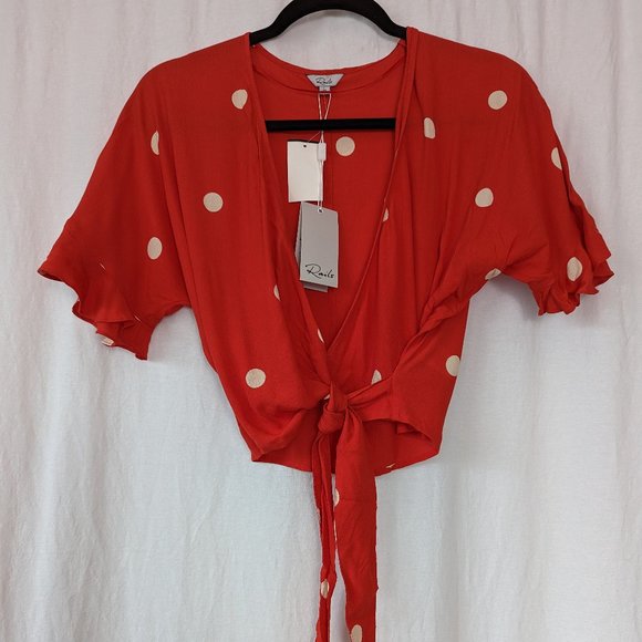 Rails Athena Polka Dots Blouse Size Extra Small - Picture 4 of 14